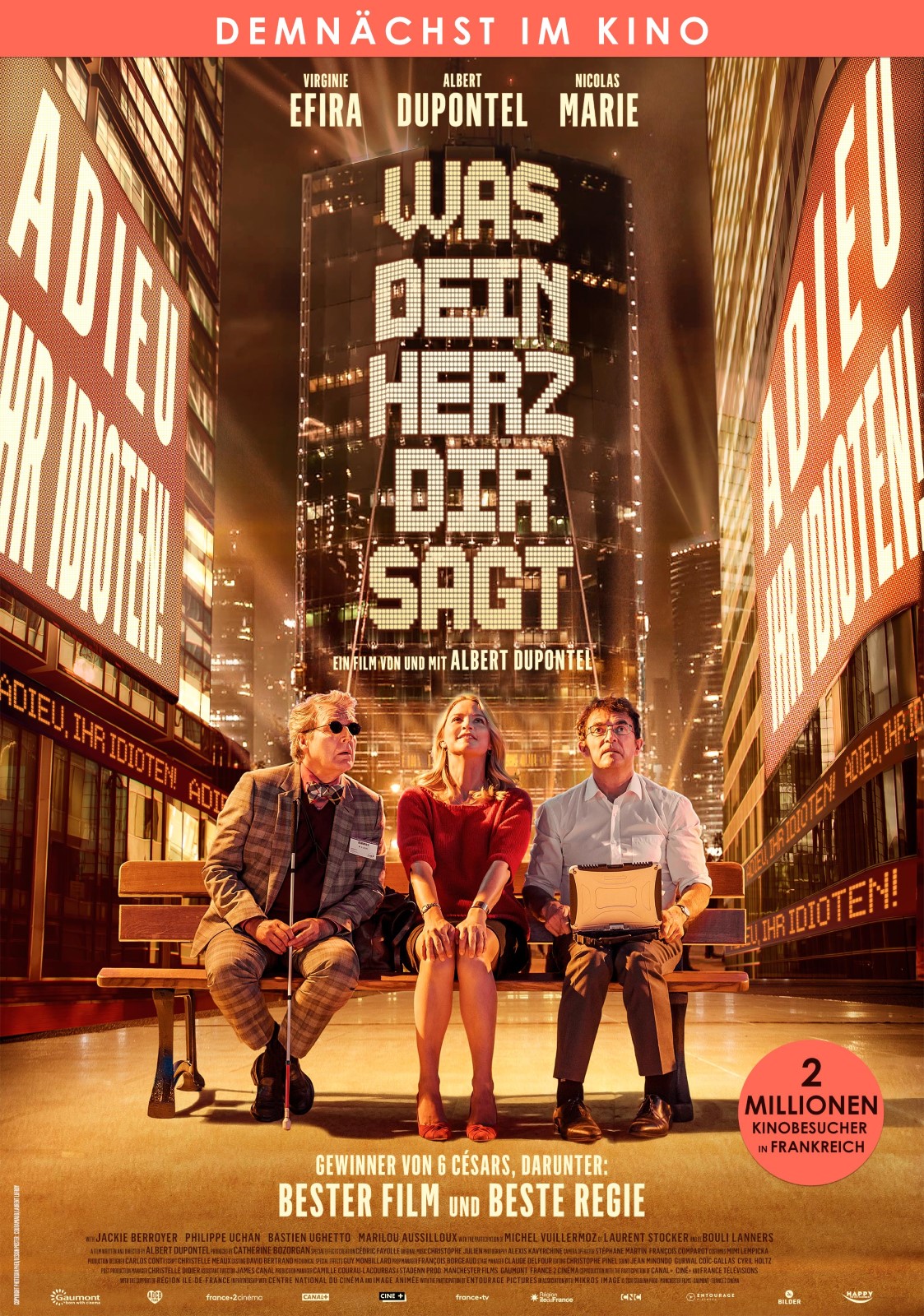 Filmplakat: Was dein Herz dir sagt. Demnächst im Kino.