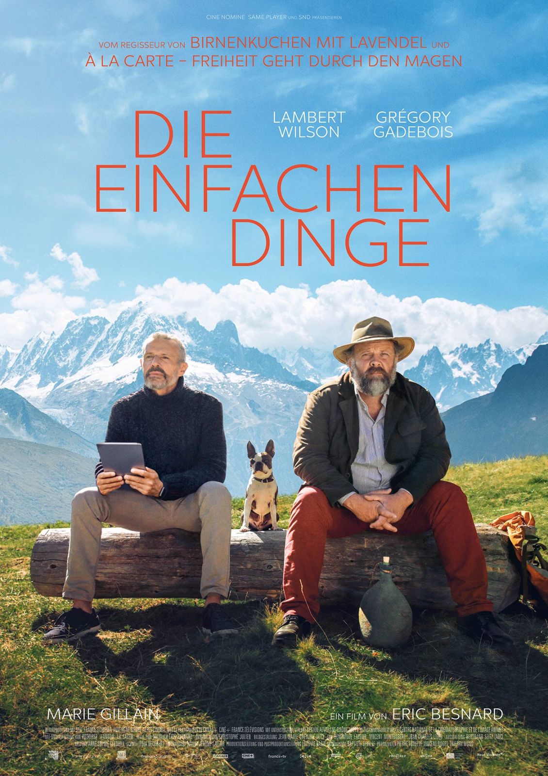 Filmplakat von Die Einfachen Dinge, Berge im Hintergrund