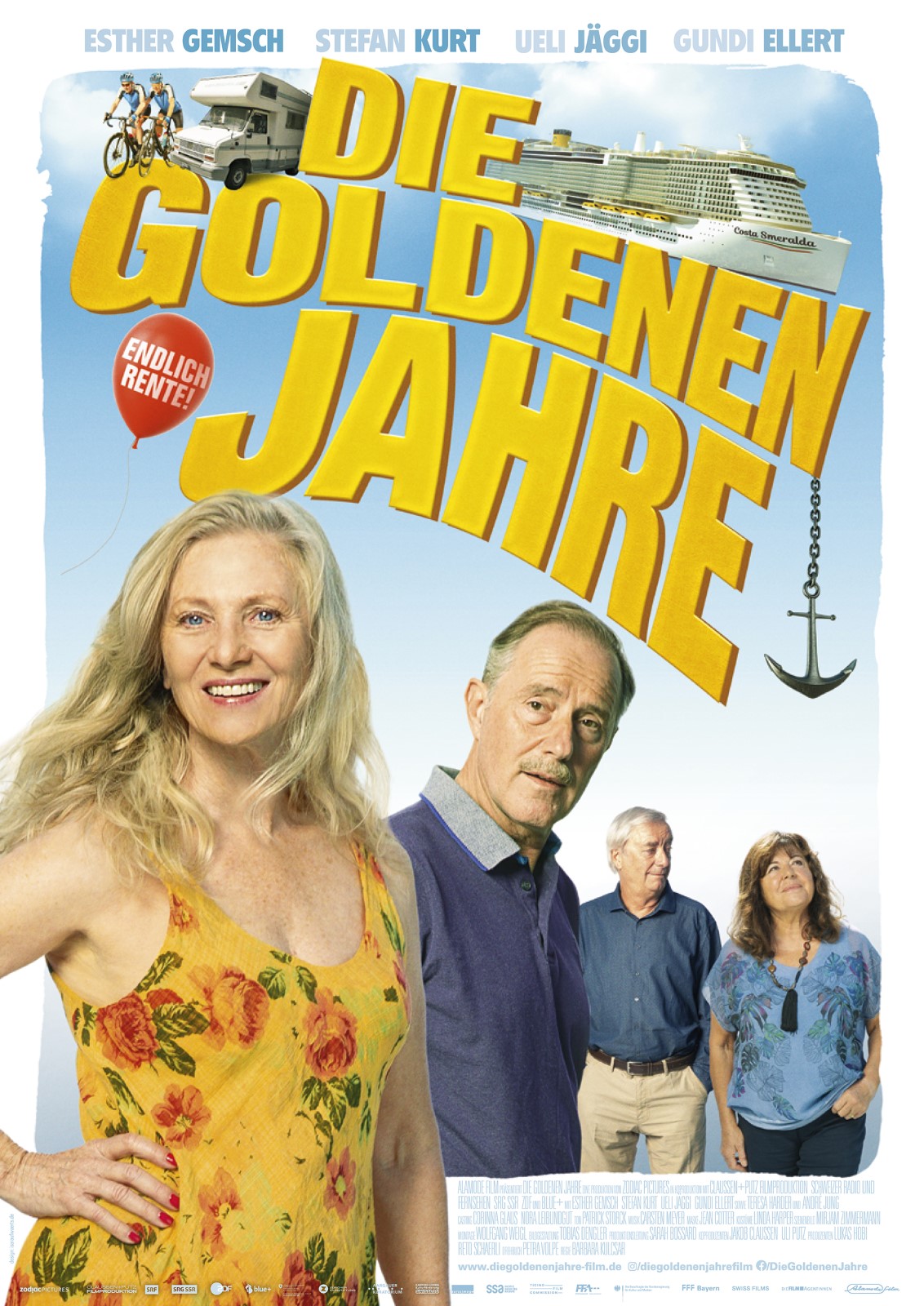 Die Goldenen Jahre Filmplakat mit Hauptdarstellern.