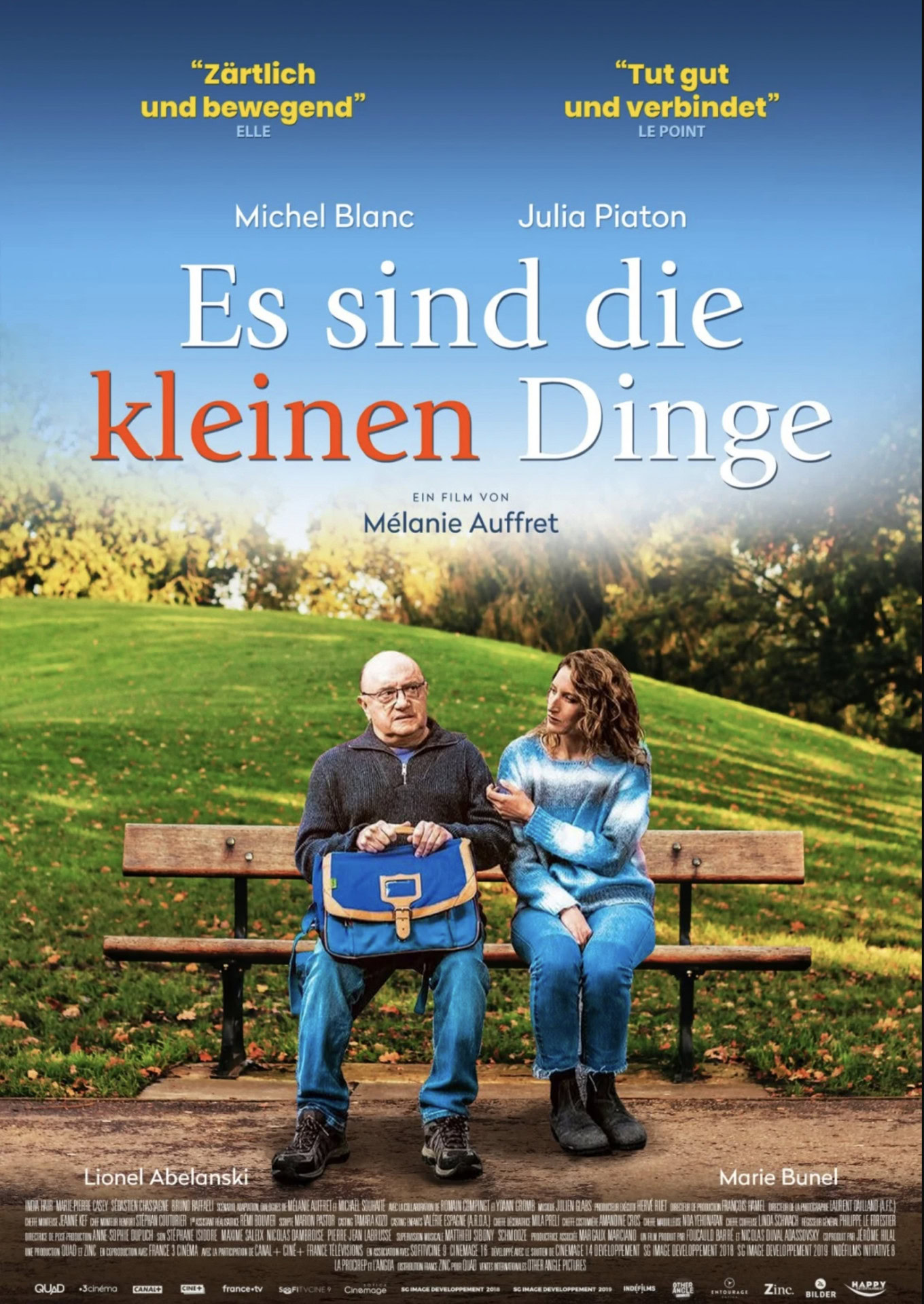 Filmplakat: Es sind die kleinen Dinge, Parkbank-Szene