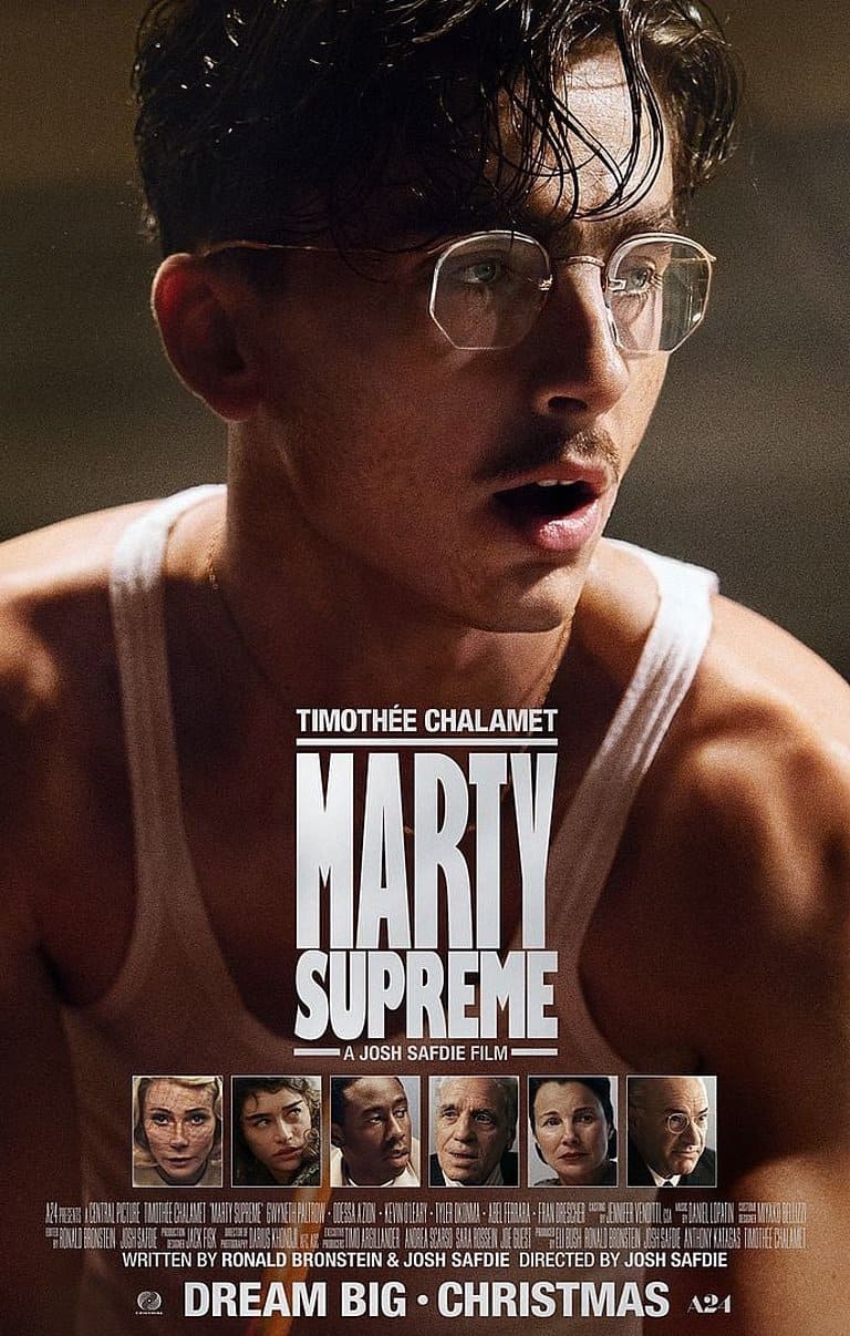 Filmposter mit Mann mit Brille und Titel