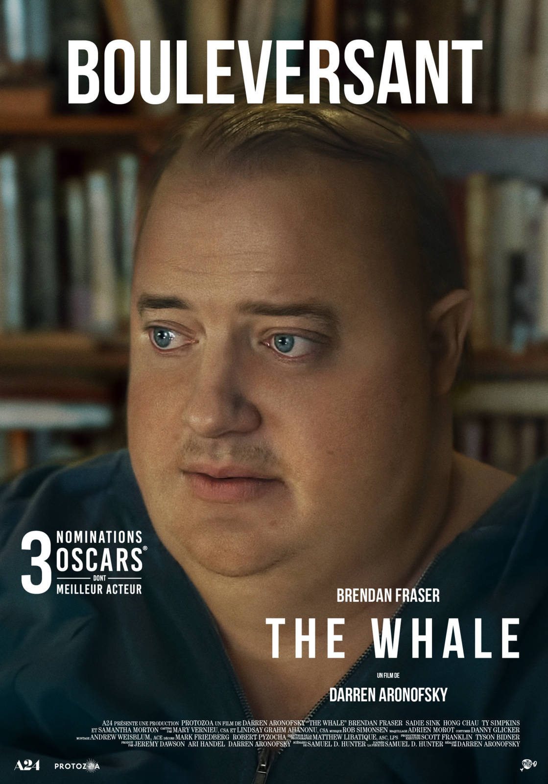 Filmplakat von 'The Whale' mit Brendan Fraser.