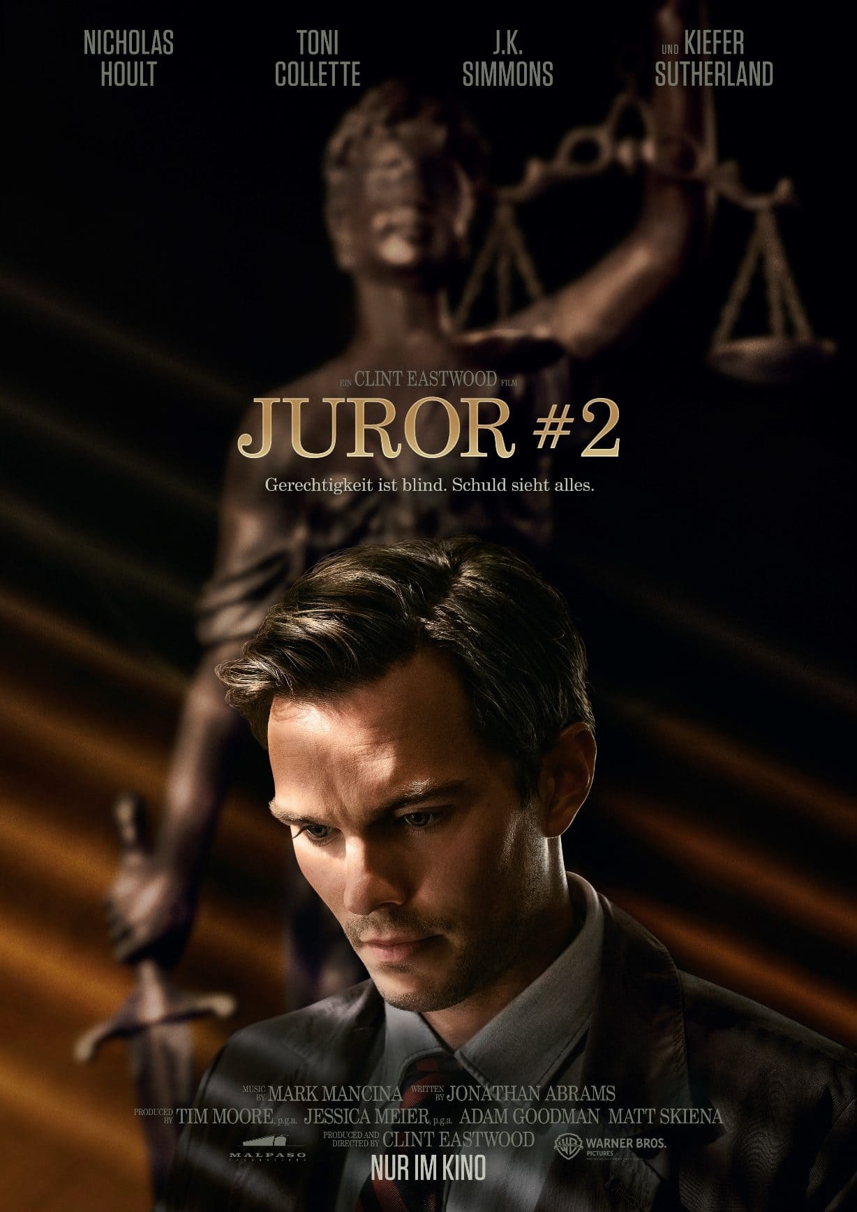 Filmplakat von "Juror #2" mit Schauspieler